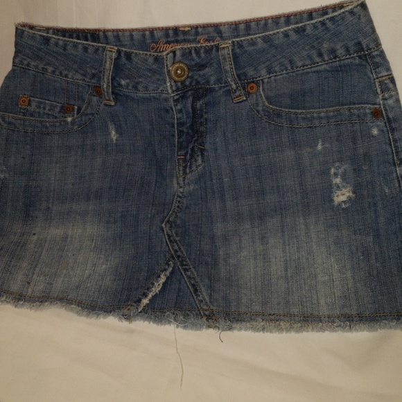 💋American Eagle Outfitters Sz2 JEAN MINI - Picture 3 of 8